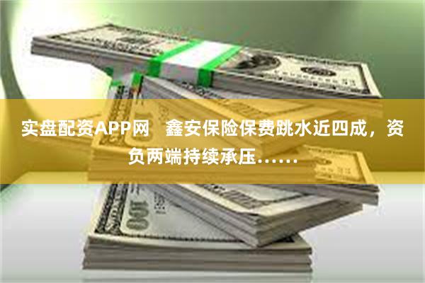 实盘配资APP网   鑫安保险保费跳水近四成，资负两端持续承压……